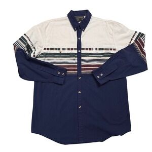 Vintage Spindle River‎ Classics Mens Size Large 90's Country Long Sleeve